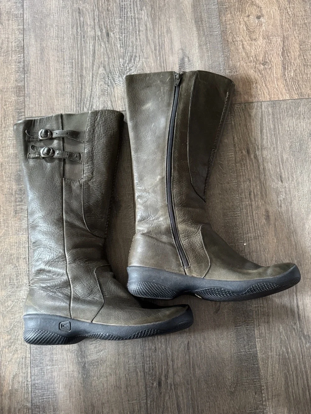 Keen Olive Green Over-the-Knee Riding Boots